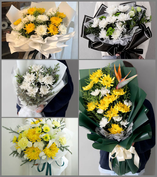贵州六盘水盘县盘关镇韭菜坪村白事花束代送